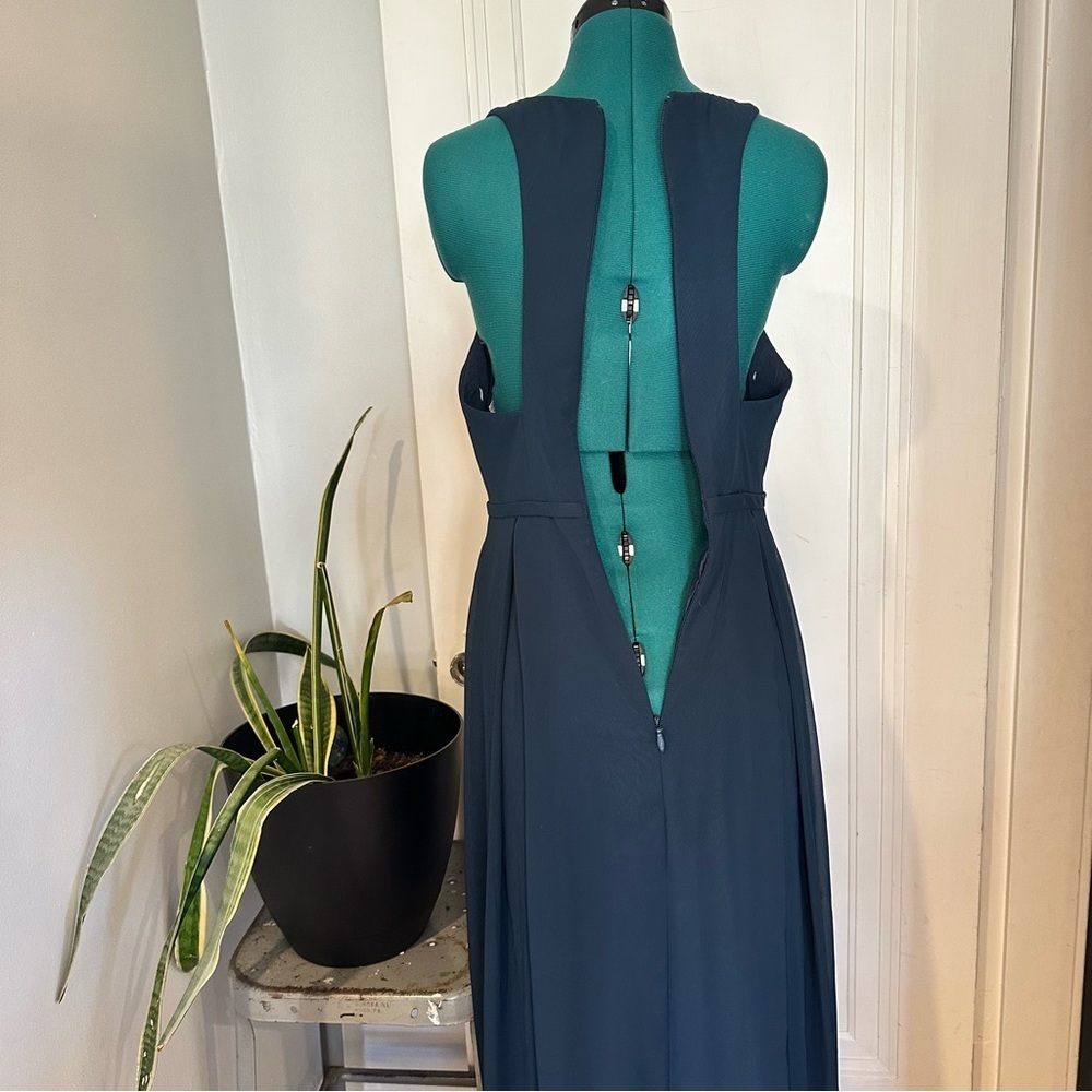 Azazie Deep Blue Maxi Dress - Picture 10 of 14